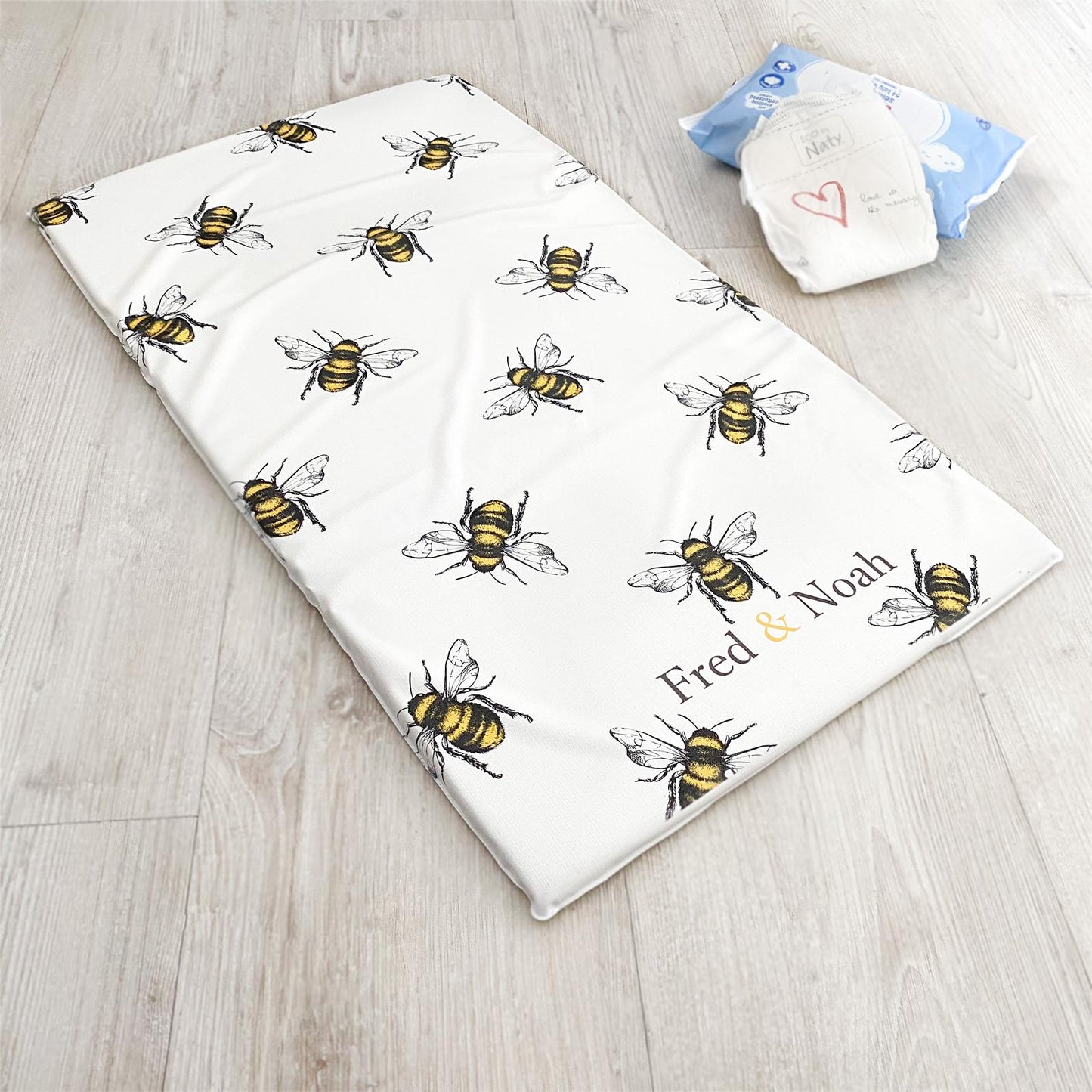 Bee Print Changing Mat