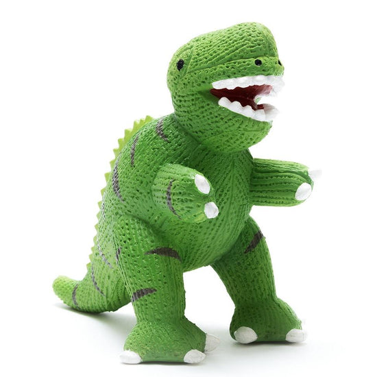 3 in 1 Dinosaur Toy - Teether, Bath, Rubber toy- Orange Diplodocus