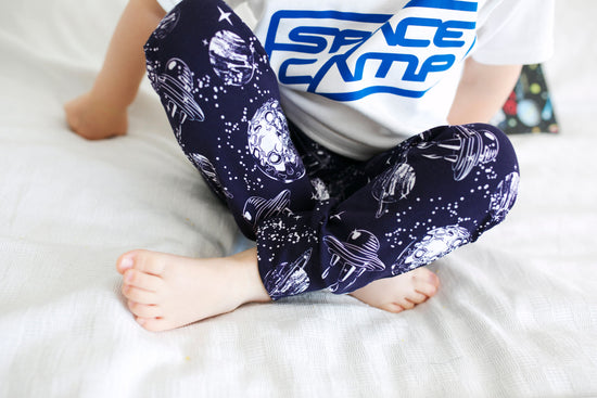 Blue Space Leggings