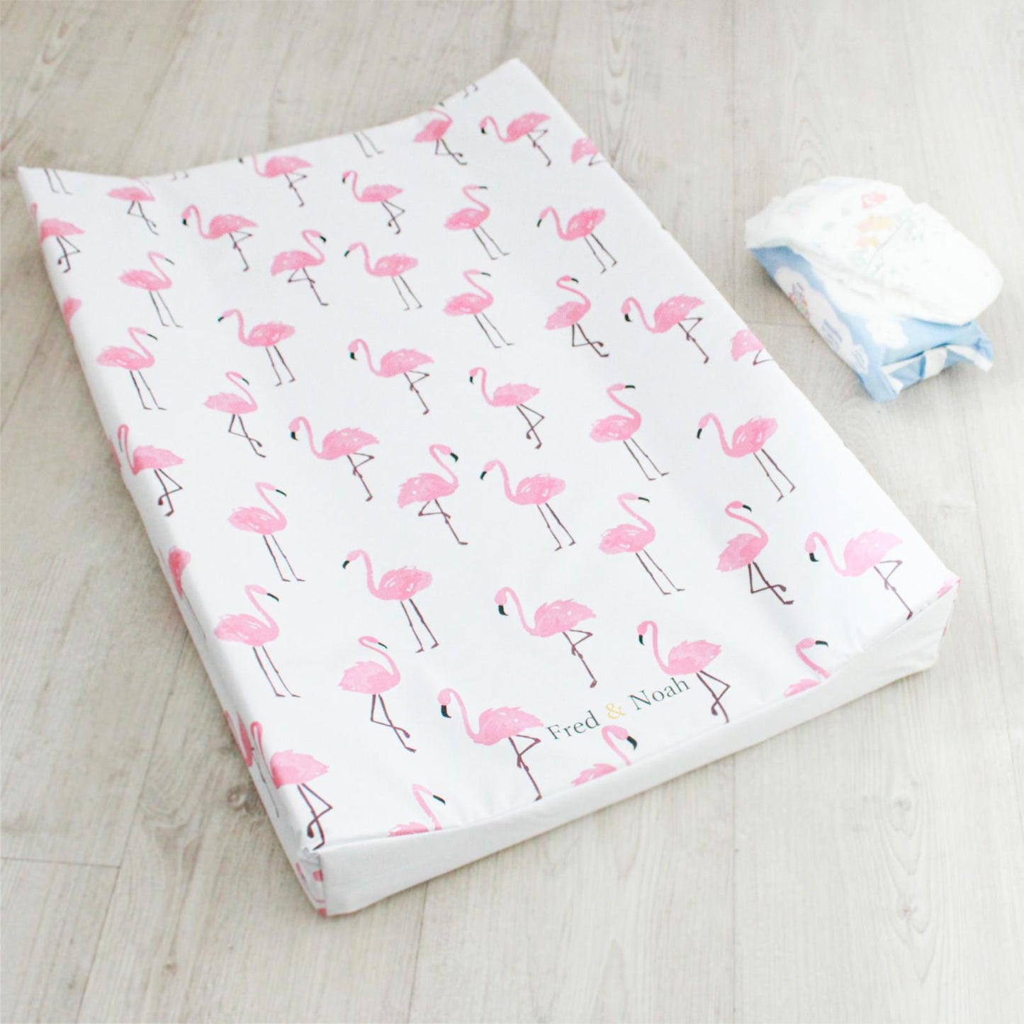 Load image into Gallery viewer, Flamingo Print Changing Mat
