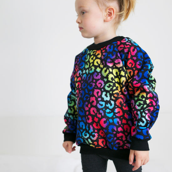 Splash proof leopard sweater