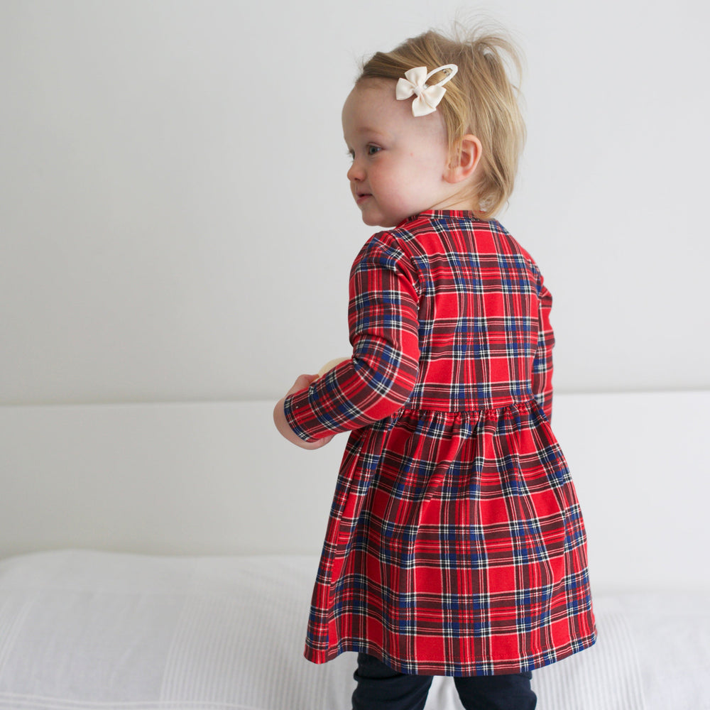 Long Sleeve Tartan Dress