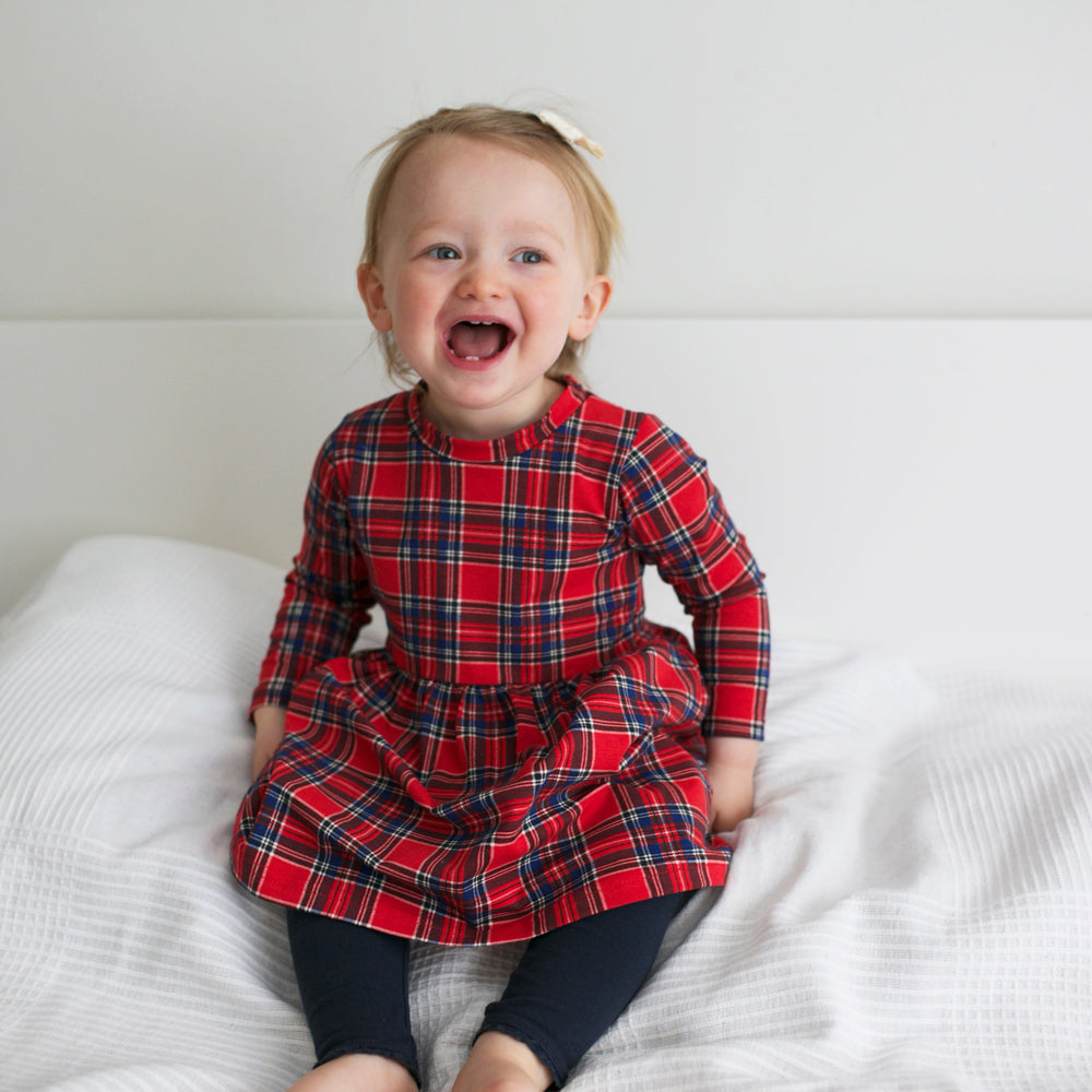 
                  
                    Long Sleeve Tartan Dress
                  
                