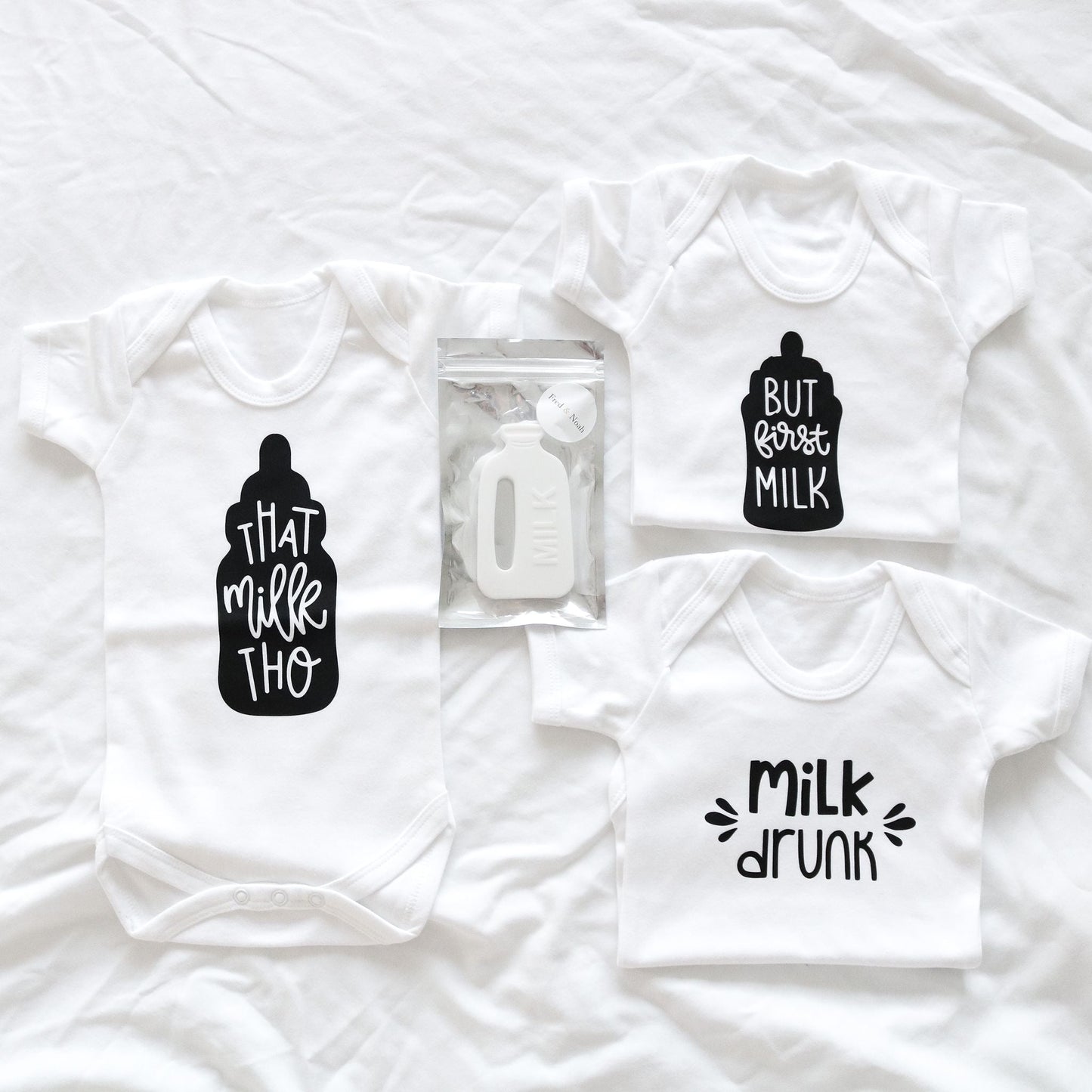 'Milk Drunk' Baby vest