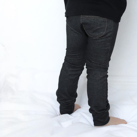 Load image into Gallery viewer, Charcoal Cotton Jeggings

