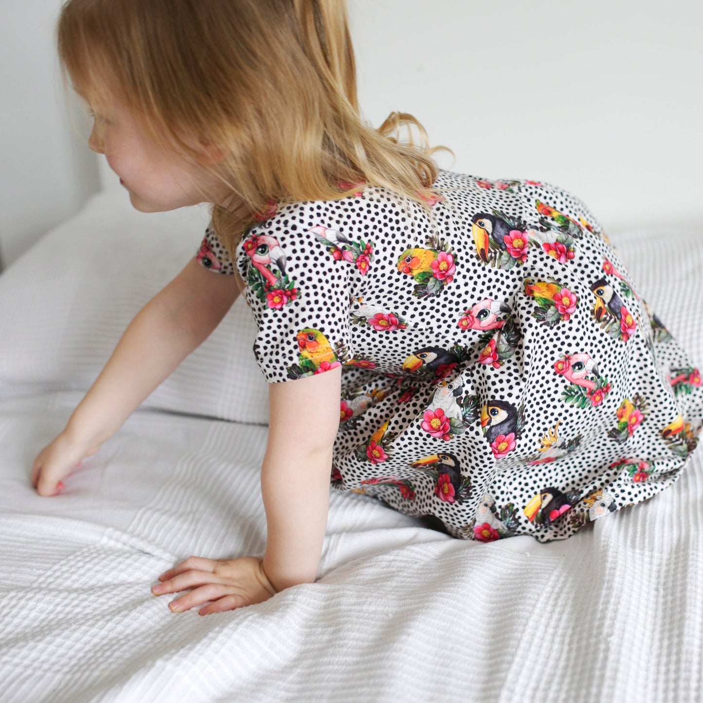 Load image into Gallery viewer, The Dotty Bird Dress
