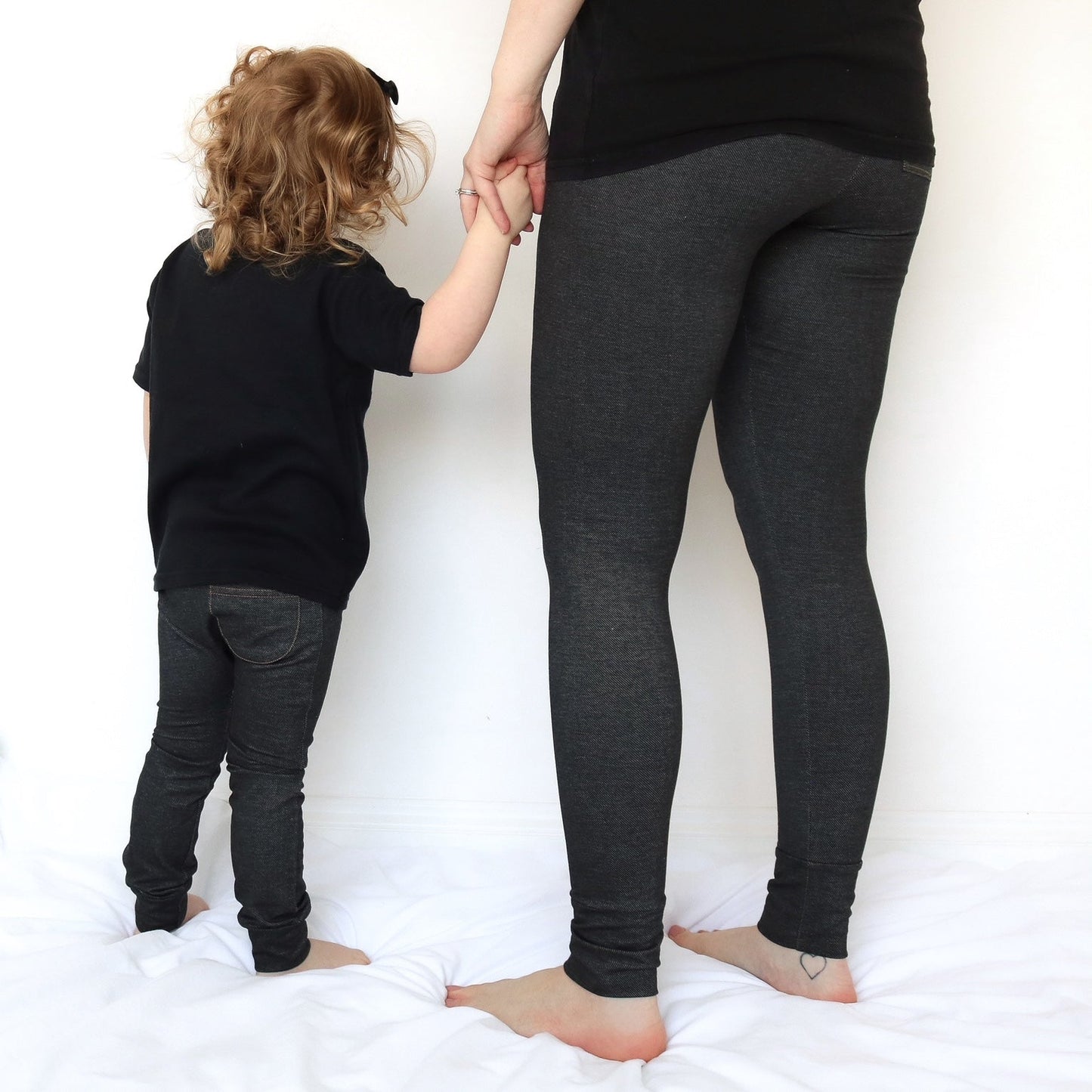 Charcoal Cotton Jeggings