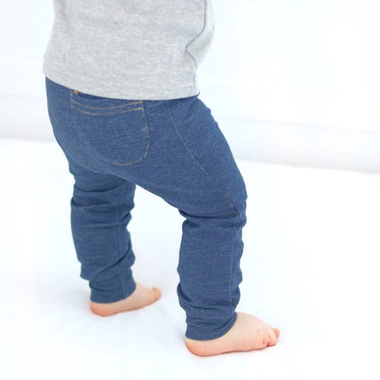 Load image into Gallery viewer, Light Blue Cotton Jeggings
