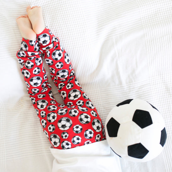 Load image into Gallery viewer, Red Team Football Leggings
