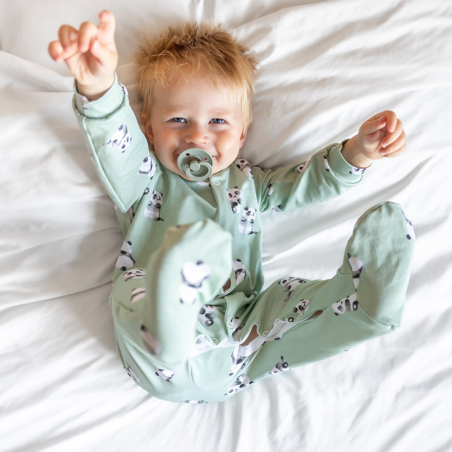Load image into Gallery viewer, Panda Cotton Sleepsuit
