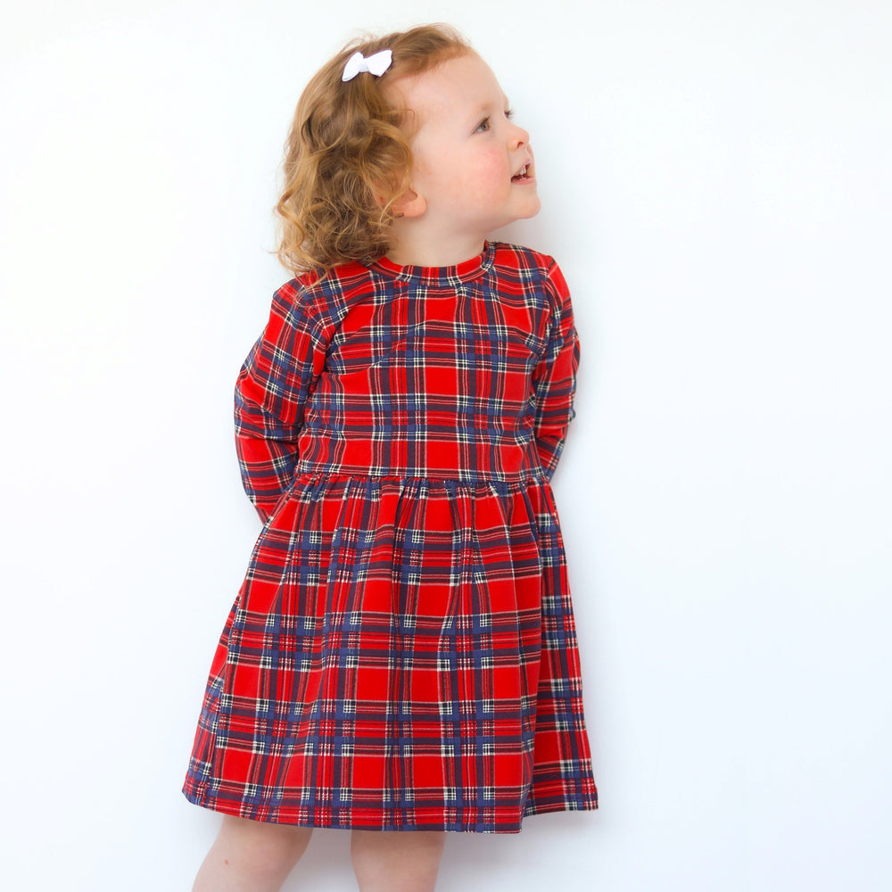 
                  
                    Long Sleeve Tartan Dress
                  
                