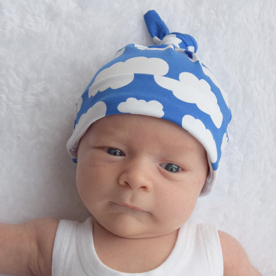 Load image into Gallery viewer, Blue Cloud Cotton Sleepsuit
