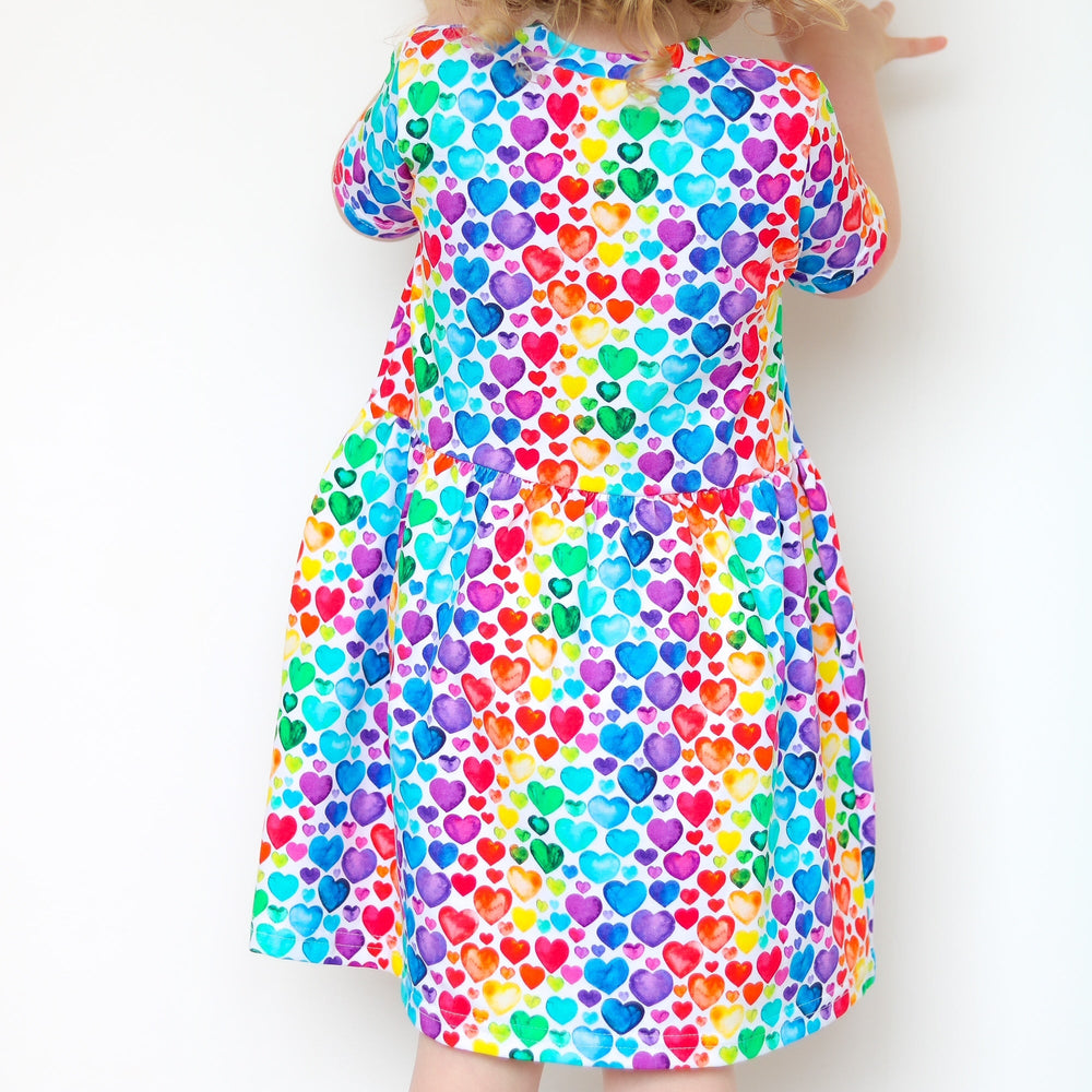 
                  
                    Rainbow Heart Print Dress
                  
                