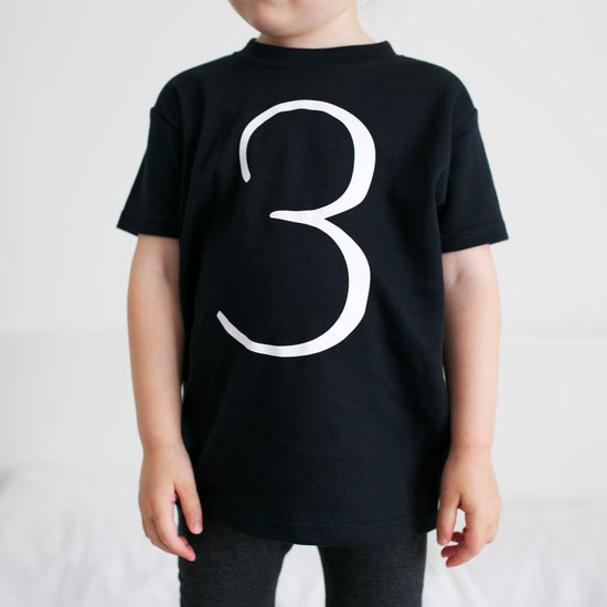 Black Birthday Number 3 T-shirt