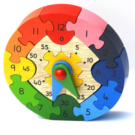 Fairtrade Wooden Teaching Clock Puzzle